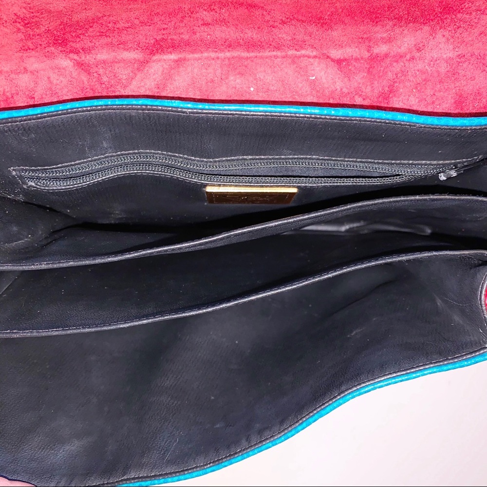 ****SOLD*****Sharif vintage multicolor leather bag - Picture 6 of 8